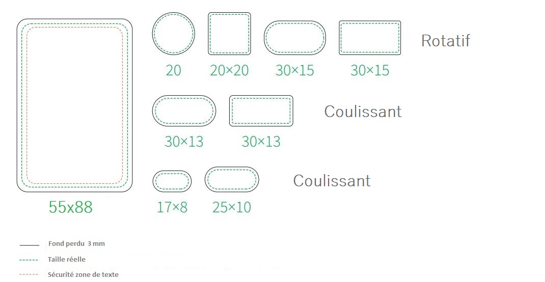 zone personnalisation cache camera publicitaire